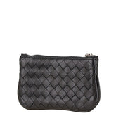ボッテガヴェネタ イントレチャート コインケース ブラック レザー メンズ BOTTEGAVENETA 【中古】